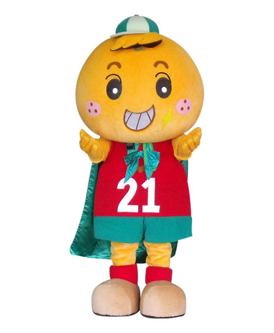 けんこっちゃまが手を前に差し出している着ぐるみの写真