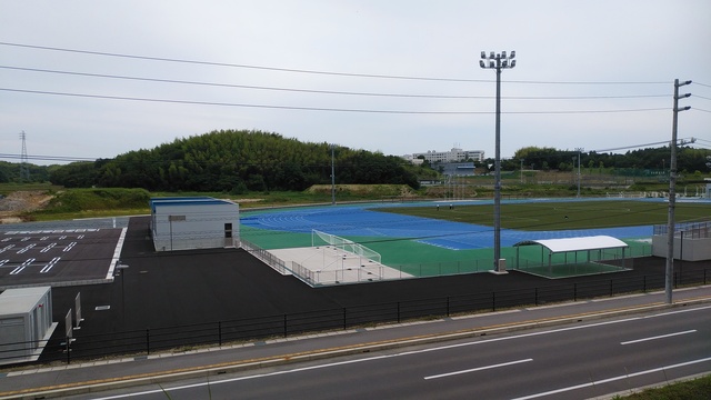 令和6(2024)年6月17日 公園北側(町道)から公園中央方面を映した定点カメラの写真