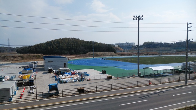 令和6(2024)年3月4日 公園北側(町道)から公園中央方面を映した定点カメラの写真