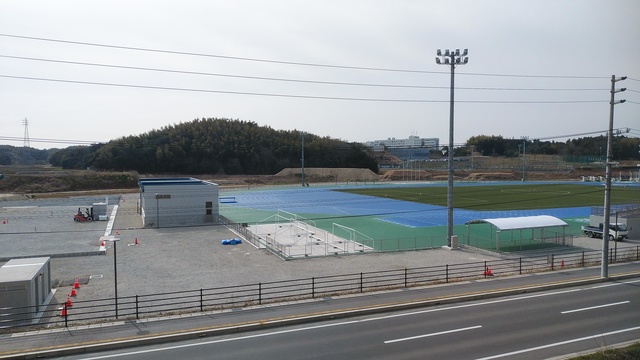 令和6(2024)年3月19日 公園北側(町道)から公園中央方面を映した定点カメラの写真