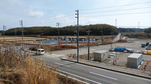 令和6(2024)年2月20日 公園北側(町道)から公園東側(ひえぞ橋)方面を映した定点カメラの写真