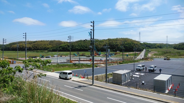 令和6(2024)年5月17日 公園北側(町道)から公園東側(ひえぞ橋)方面を映した定点カメラの写真