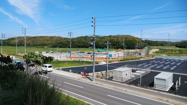 令和6(2024)年5月21日 公園北側(町道)から公園東側(ひえぞ橋)方面を映した定点カメラの写真