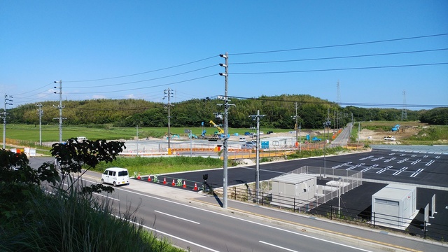 令和6(2024)年6月4日 公園北側(町道)から公園東側(ひえぞ橋)方面を映した定点カメラの写真