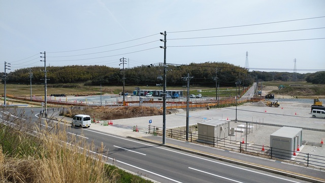令和6(2024)年4月2日 公園北側(町道)から公園東側(ひえぞ橋)方面を映した定点カメラの写真