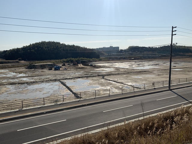 令和3(2021)年12月21日 公園北側(町道)から公園中央方面を映した定点カメラの写真