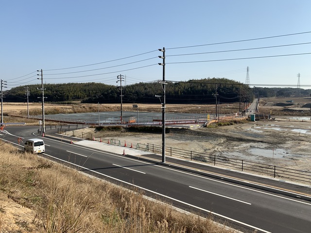 令和3(2021)年12月21日 公園北側(町道)から公園東側(ひえぞ橋)方面を映した定点カメラの写真
