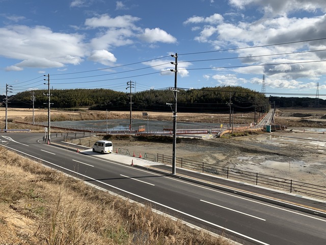 令和3(2021)年12月28日 公園北側(町道)から公園東側(ひえぞ橋)方面を映した定点カメラの写真