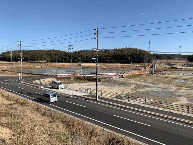 令和4(2022)年1月5日 公園北側(町道)から公園東側(ひえぞ橋)方面を映した定点カメラの写真