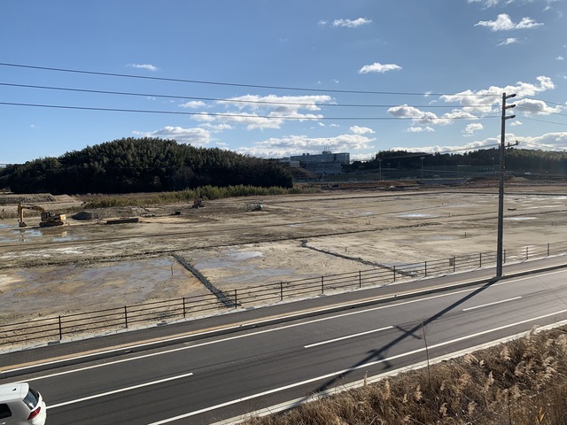 令和4(2022)年1月5日 公園北側(町道)から公園中央方面を映した定点カメラの写真