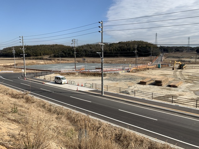 令和4(2022)年2月8日 公園北側(町道)から公園東側(ひえぞ橋)方面を映した定点カメラの写真