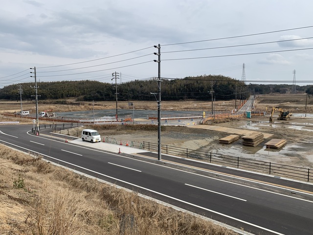 令和4(2022)年2月15日 公園北側(町道)から公園東側(ひえぞ橋)方面を映した定点カメラの写真