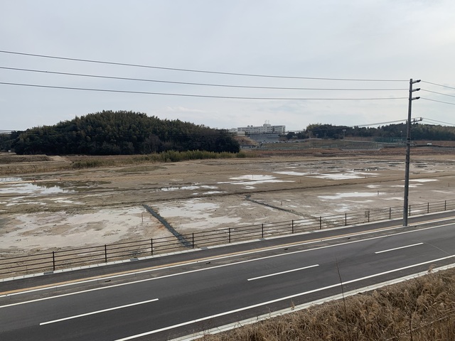 令和4(2022)年2月15日 公園北側(町道)から公園中央方面を映した定点カメラの写真