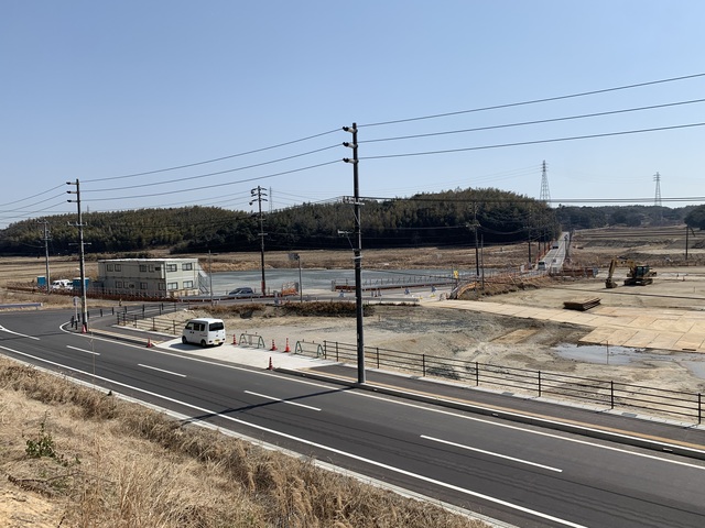 令和4(2022)年3月8日 公園北側(町道)から公園東側(ひえぞ橋)方面を映した定点カメラの写真