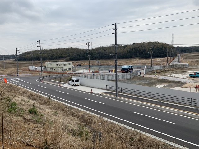 令和4(2022)年3月23日 公園北側(町道)から公園東側(ひえぞ橋)方面を映した定点カメラの写真