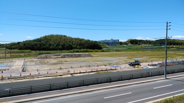 令和4(2022)年6月7日 公園北側(町道)から公園中央方面を映した定点カメラの写真