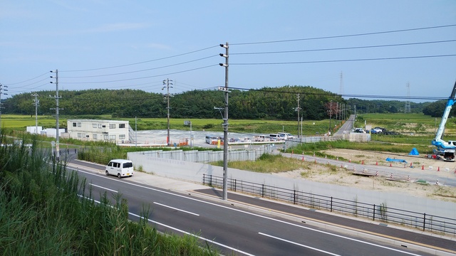 令和4(2022)年8月9日 公園北側(町道)から公園東側(ひえぞ橋)方面を映した定点カメラの写真