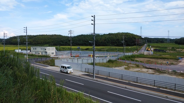 令和4(2022)年8月16日 公園北側(町道)から公園東側(ひえぞ橋)方面を映した定点カメラの写真