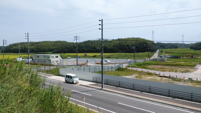 令和4(2022)年8月22日 公園北側(町道)から公園東側(ひえぞ橋)方面を映した定点カメラの写真