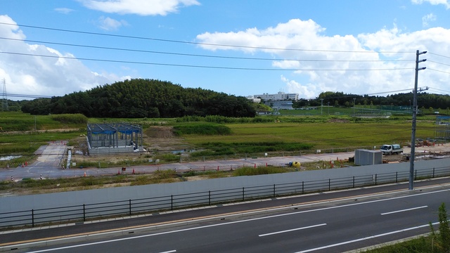令和4(2022)年9月6日 公園北側(町道)から公園中央方面を映した定点カメラの写真