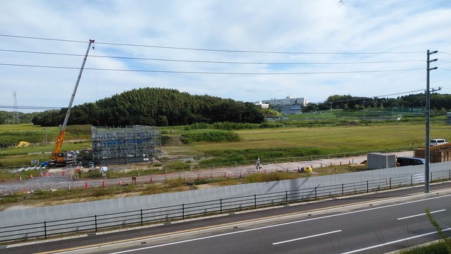 令和4(2022)年9月20日 公園北側(町道)から公園中央方面を映した定点カメラの写真