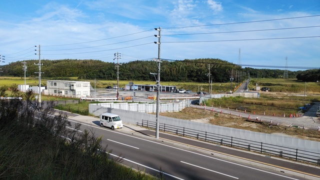 令和4(2022)年10月11日 公園北側(町道)から公園東側(ひえぞ橋)方面を映した定点カメラの写真