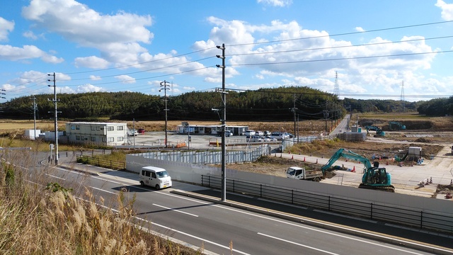 令和4(2022)年12月6日 公園北側(町道)から公園東側(ひえぞ橋)方面を映した定点カメラの写真