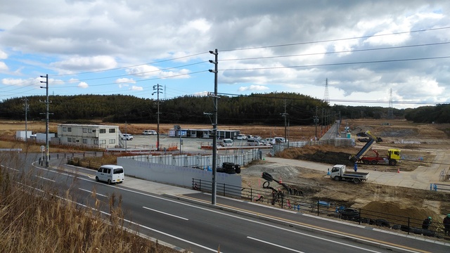 令和5(2023)年1月5日 公園北側(町道)から公園東側(ひえぞ橋)方面を映した定点カメラの写真