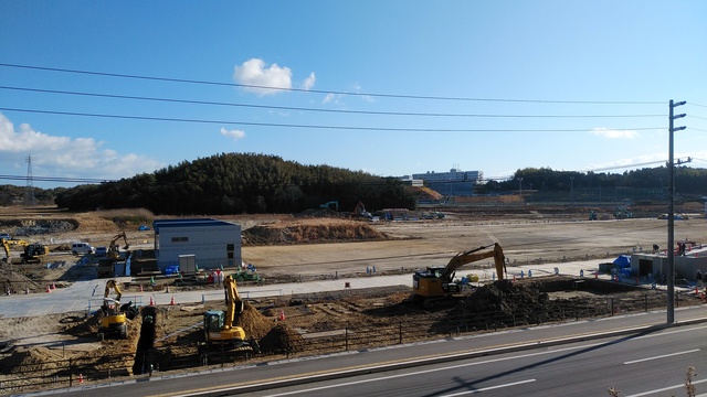 令和5(2023)年1月10日 公園北側(町道)から公園中央方面を映した定点カメラの写真
