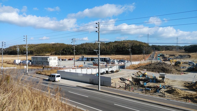 令和5(2023)年1月10日 公園北側(町道)から公園東側(ひえぞ橋)方面を映した定点カメラの写真
