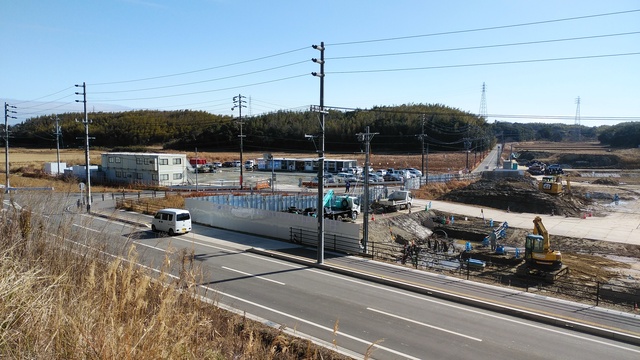 令和5(2023)年1月17日 公園北側(町道)から公園東側(ひえぞ橋)方面を映した定点カメラの写真