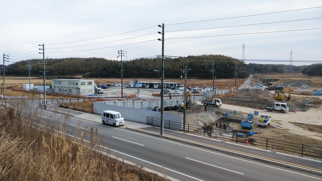令和5(2023)年1月24日 公園北側(町道)から公園東側(ひえぞ橋)方面を映した定点カメラの写真