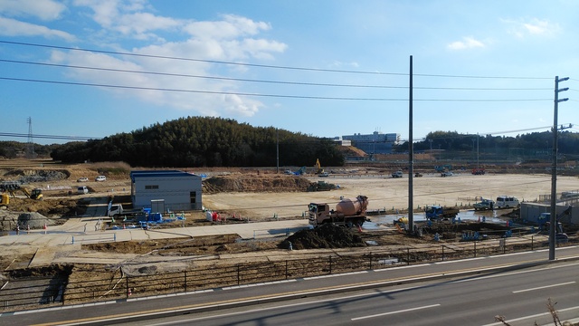 令和5(2023)年1月31日 公園北側(町道)から公園中央方面を映した定点カメラの写真