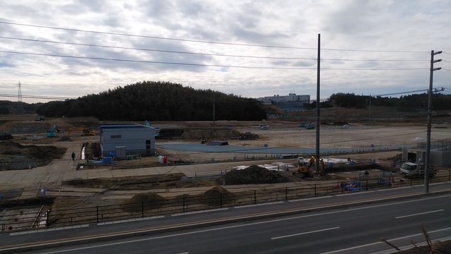 令和5(2023)年2月7日 公園北側(町道)から公園中央方面を映した定点カメラの写真