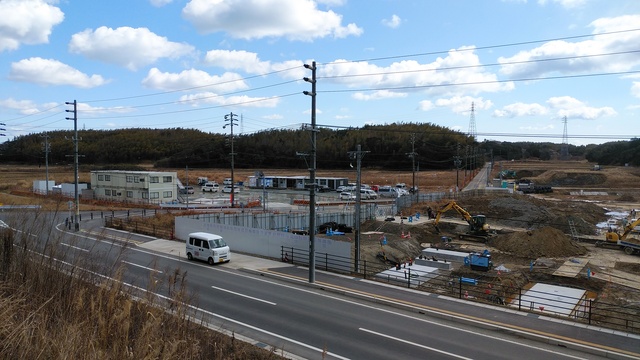 令和5(2023)年2月14日 公園北側(町道)から公園東側(ひえぞ橋)方面を映した定点カメラの写真