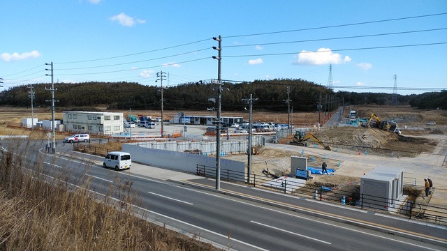 令和5(2023)年2月21日 公園北側(町道)から公園東側(ひえぞ橋)方面を映した定点カメラの写真