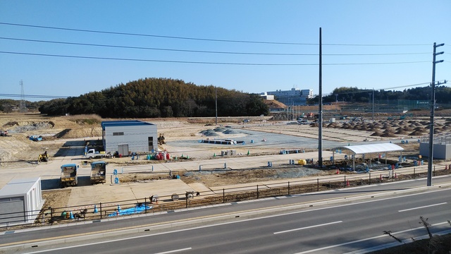 令和5(2023)年3月6日 公園北側(町道)から公園中央方面を映した定点カメラの写真