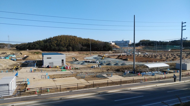 令和5(2023)年3月14日 公園北側(町道)から公園中央方面を映した定点カメラの写真