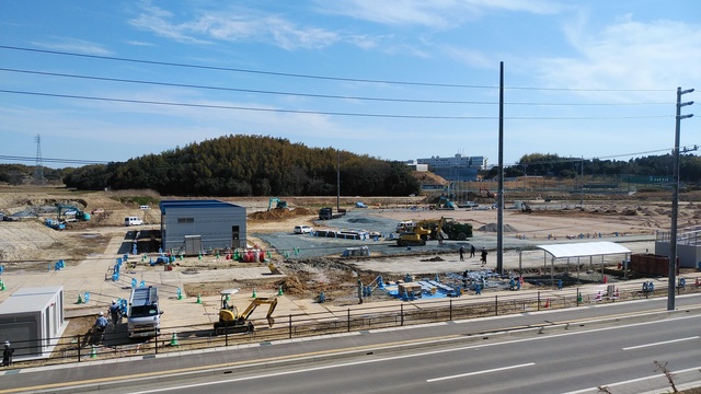 令和5(2023)年3月20日 公園北側(町道)から公園中央方面を映した定点カメラの写真