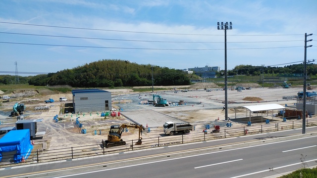 令和5(2023)年5月9日 公園北側(町道)から公園中央方面を映した定点カメラの写真
