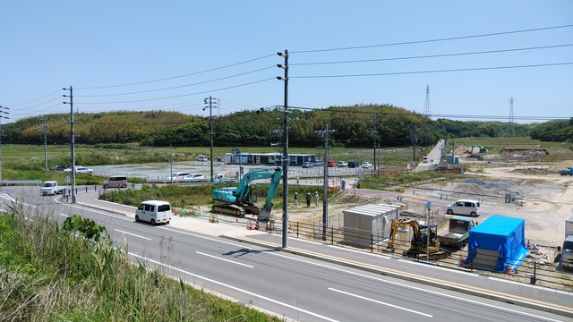 令和5(2023)年5月16日 公園北側(町道)から公園東側(ひえぞ橋)方面を映した定点カメラの写真