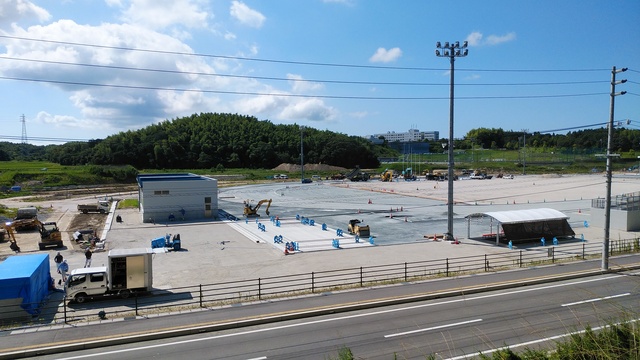 令和5(2023)年7月25日 公園北側(町道)から公園中央方面を映した定点カメラの写真