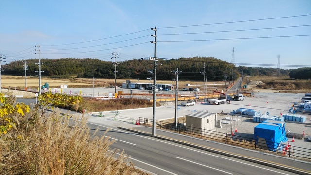 令和5(2023)年12月11日 公園北側(町道)から公園東側(ひえぞ橋)方面を映した定点カメラの写真