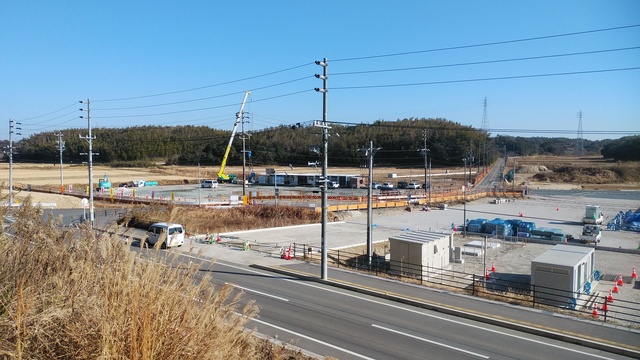 令和6(2024)年1月9日 公園北側(町道)から公園東側(ひえぞ橋)方面を映した定点カメラの写真
