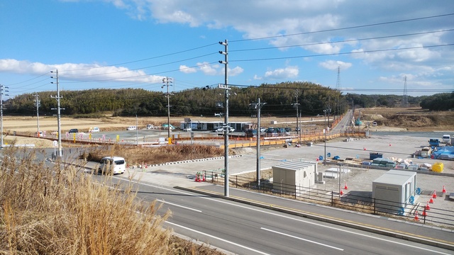 令和6(2024)年1月23日 公園北側(町道)から公園東側(ひえぞ橋)方面を映した定点カメラの写真