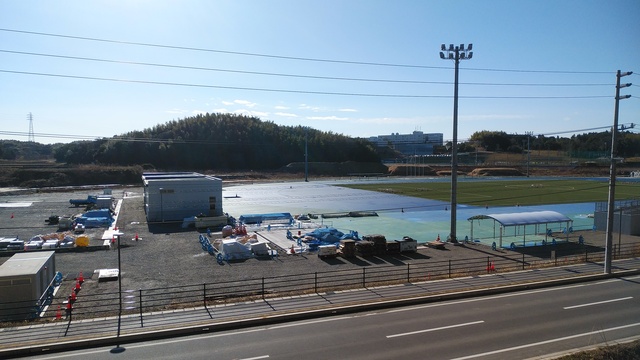 令和6(2024)年2月6日 公園北側(町道)から公園中央方面を映した定点カメラの写真