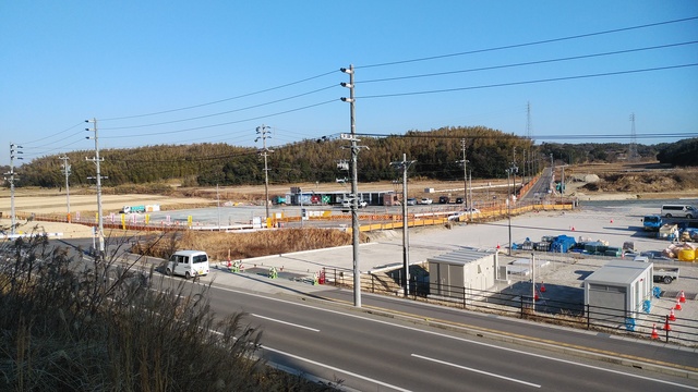 令和6(2024)年2月13日 公園北側(町道)から公園東側(ひえぞ橋)方面を映した定点カメラの写真
