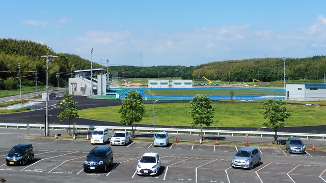 令和6（2024）年6月4日 知多奥田駅から公園（全体）方面を映した定点カメラの写真