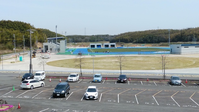 令和6（2024）年4月2日 知多奥田駅から公園（全体）方面を映した定点カメラの写真