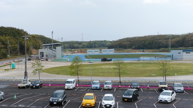 令和6（2024）年4月16日 知多奥田駅から公園（全体）方面を映した定点カメラの写真